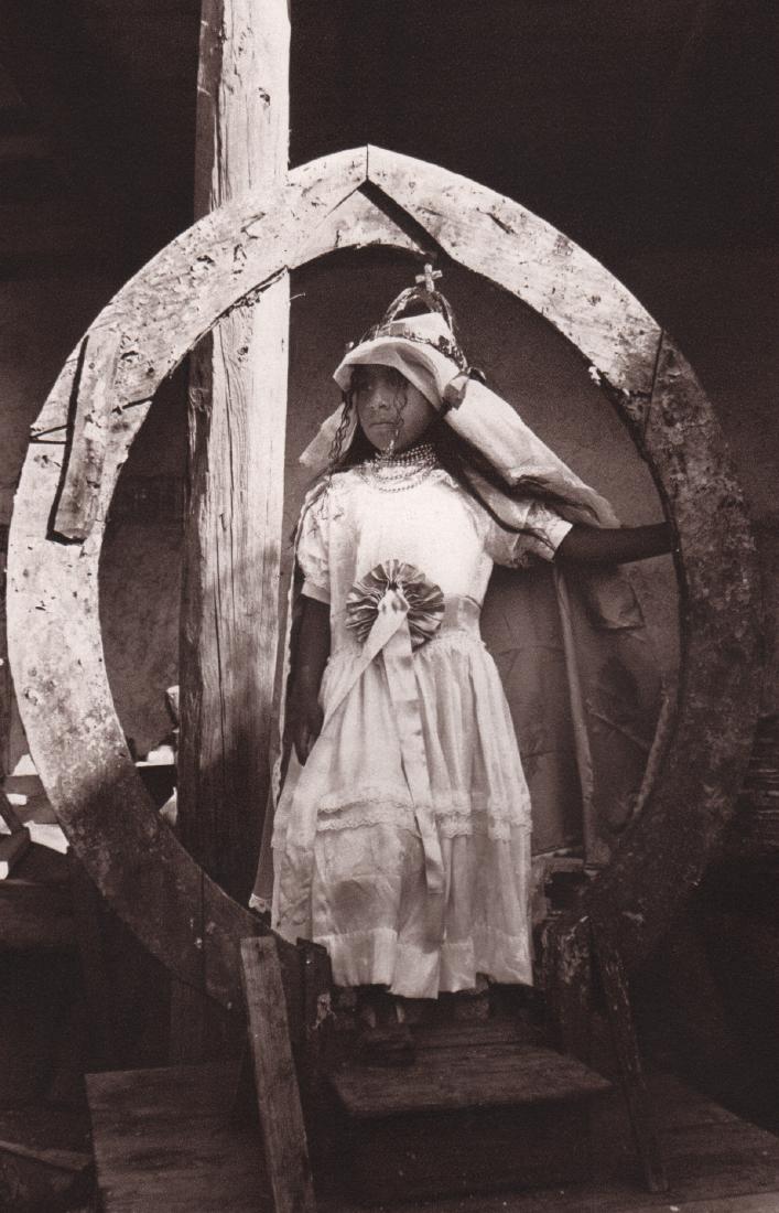 GRACIELA ITURBIDE -Young Girl: Artist: GRACIELA ITURBIDE Print Title: Young Girl Medium: Sheet-Fed Gravure Printing Date: 1986 Printed in Spain Image Size: 6.5 x 9.75 inches Graciela Iturbide(b. 1942) s a Mexican photographer. Her 
