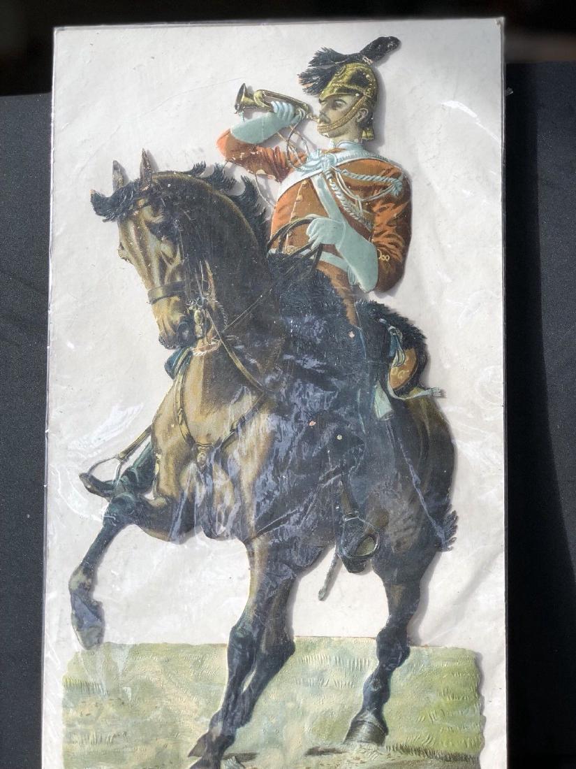 Paper Soldier: Large Victorian British Scrap Circa 1900 (1 of 3)