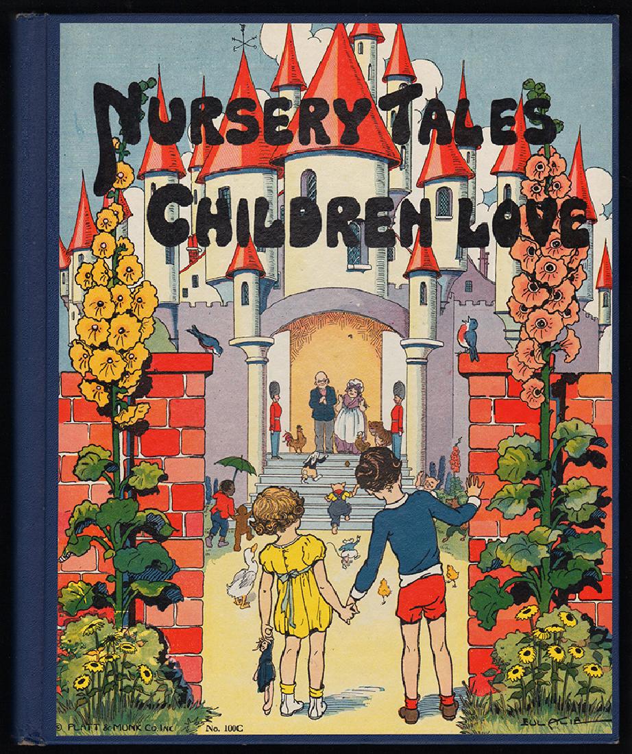 1933 Watty Piper/Eulalie’s Nursery Tales Children Love: 1933 Watty Piper/Eulalie’s “Nursery Tales Children Love” Exceptional copy of a large format, vintage children's book. Spotless inside and out and solid as they come. The only signs of wear are t