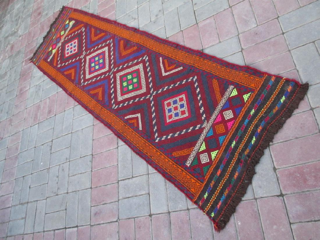 Suzni Hand Made Kilim Runner Rug 7.5x2.1 (1 of 4)
