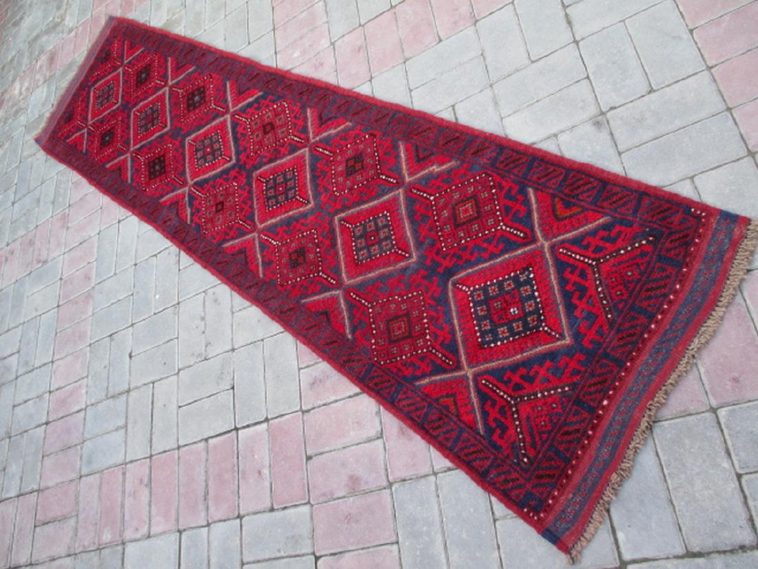 Hand Knotted Meshwani Runner Rug 8.5x2.1 (1 of 4)