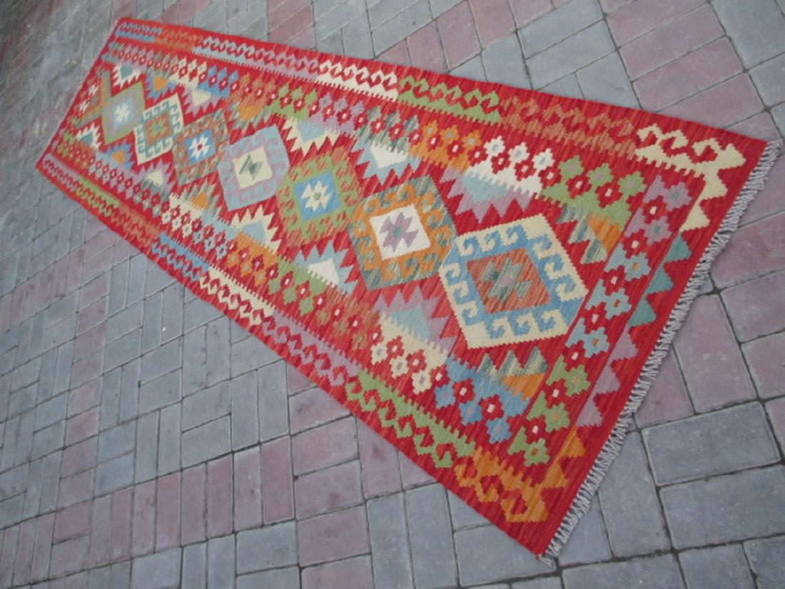 Hand Woven Chobi Kilim Runner Rug 9.5x2.8 (1 of 4)