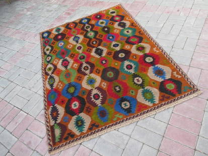 Contemporary Hand Knotted Baluchi Rug 6.5x4.1: This is a very good quality tribal Genuine hand knotted Baluchi Rug woven by master weaving house in Northern Regions of Afghanistan high quality wool have been used to make this beautiful Baluchi rug