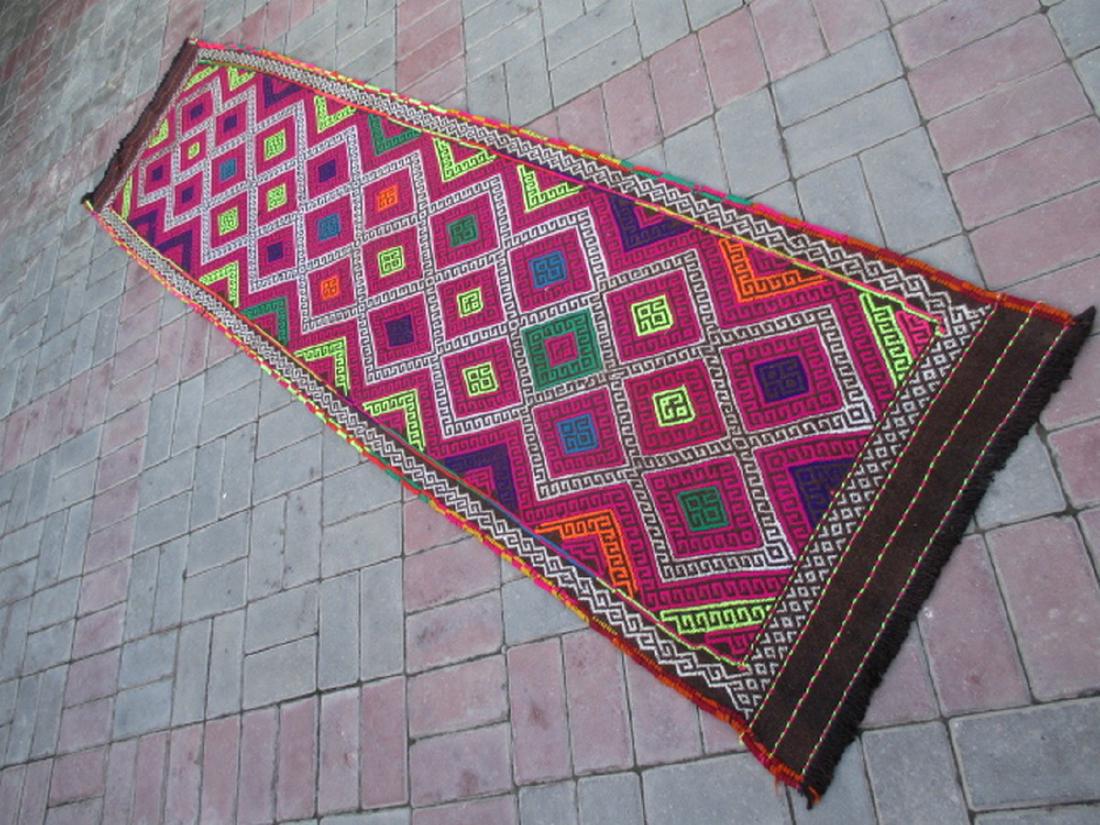 Suzni Hand Made Kilim Runner Rug 8.10x2.3 (1 of 4)