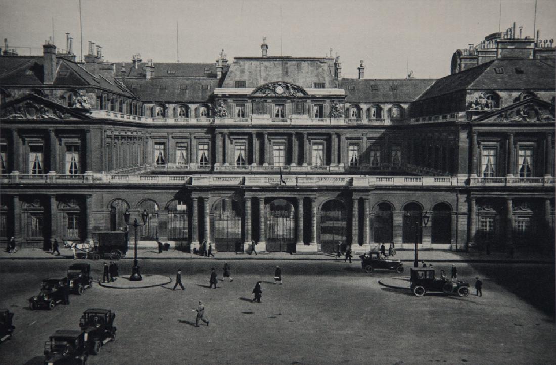 MARIO BUCOVICH - Palais Royal, Paris: Artist: Mario Bucovich Title: Palais Royal, Paris Medium: 1928 Sheet Fed Copperplate Gravure Dimensions: 8.75x5.75" Wax Tissue Heat Mount on 11x14" conservation board With COA Mario Bucovich was a pho