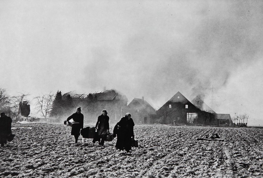 ROBERT CAPA - German civilian blasted farm house (1 of 1)