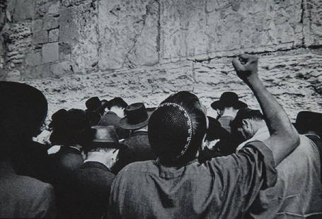 LEONARD FREED - Wailing Wall, Jerusalem 1967: Artist: Leonard Freed Title: Wailing Wall, Jerusalem 1967 Medium: 1968 Sheet Fed Gravure Dimensions: 7.25x4.75" Wax Tissue Heat Mount on 8.5x11" conservation board With COA Please note that this lot h