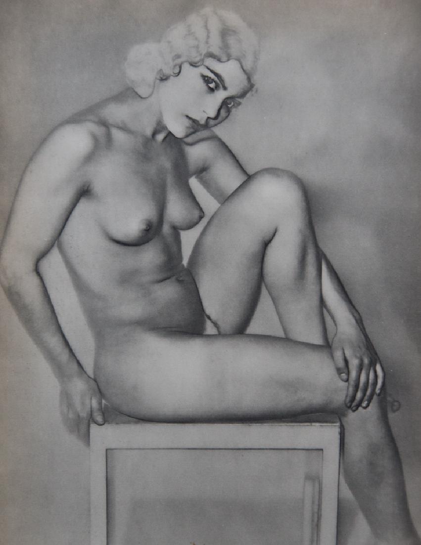 MAN RAY - Solarized Nude, Natacha, 1930: Artist: Man Ray Title: Solarized Nude, Natacha, 1930 Medium: 1934 Sheet Fed Gravure Dimensions: 8.5x11" Wax Tissue Heat Mount on 14x18" conservation board With COA Man Ray, original name Emmanuel Radn