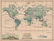 Johnston: Antique Map of World Precipitation, 1906