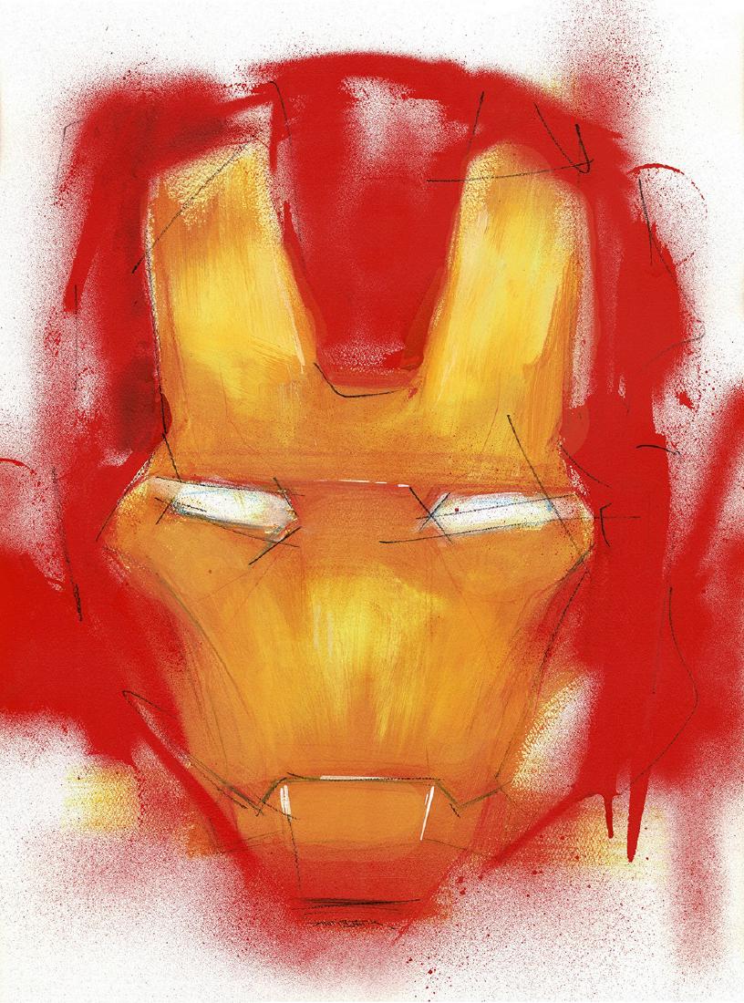 Iron Man - Original Acrylic Painting Antistatik (1 of 3)