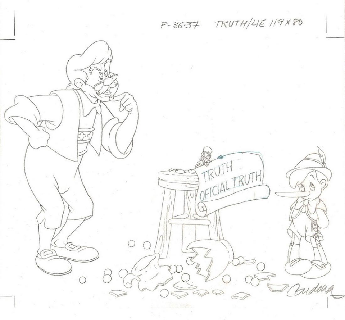 Pinocchio Original Production Drawing JM Cardona (1 of 9)
