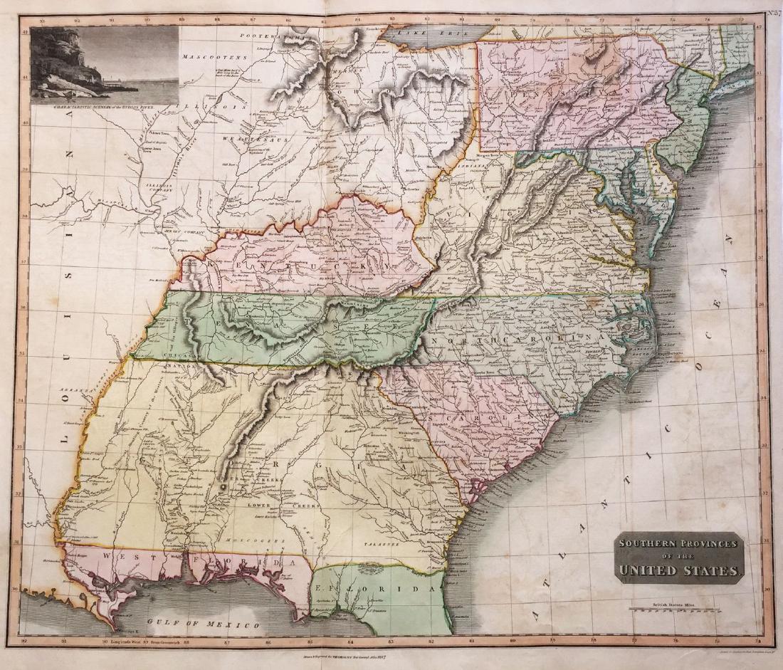 Thomson: Antique Map of Southeastern United States 1817 (1 of 1)