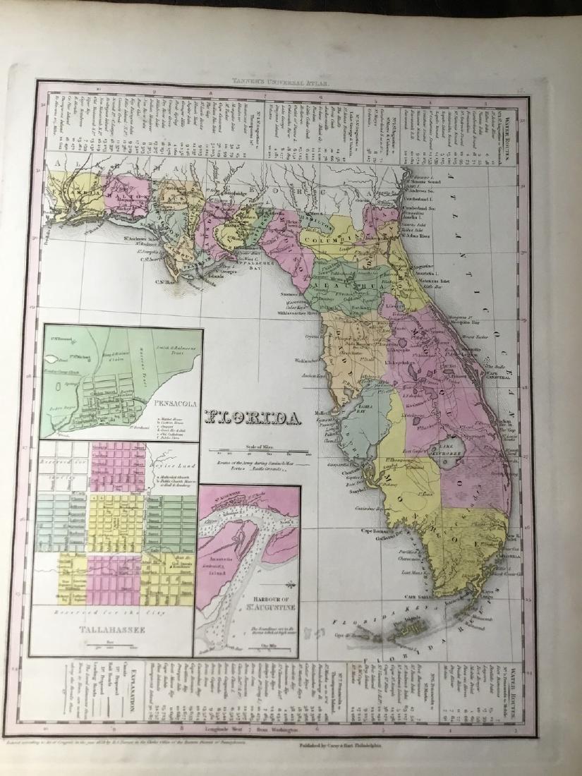 Tanner: Antique Map of Florida, 1843 (1 of 1)
