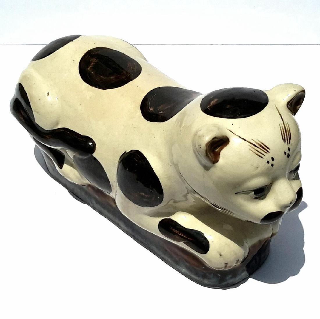 19th Century Chinese Porcelain Cat Form Pillow (1 of 5)