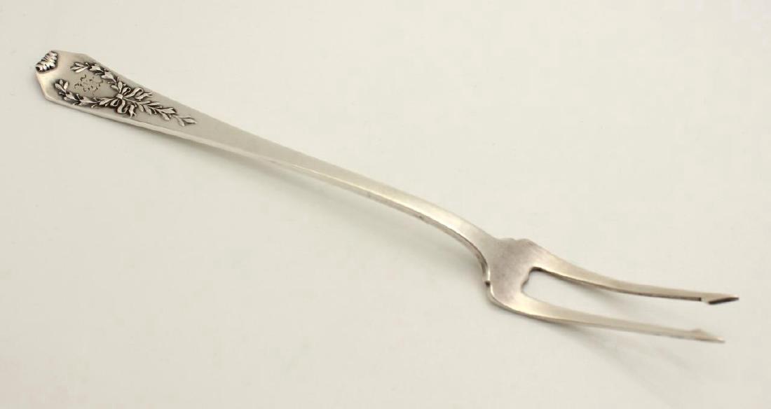 Antique Whiting Sterling Silver 1908 Olive/Pickle Fork