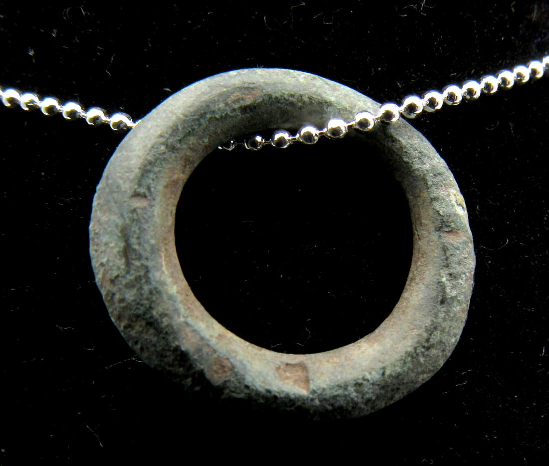 Ancient Bronze Age Sun Amulet (1 of 2)