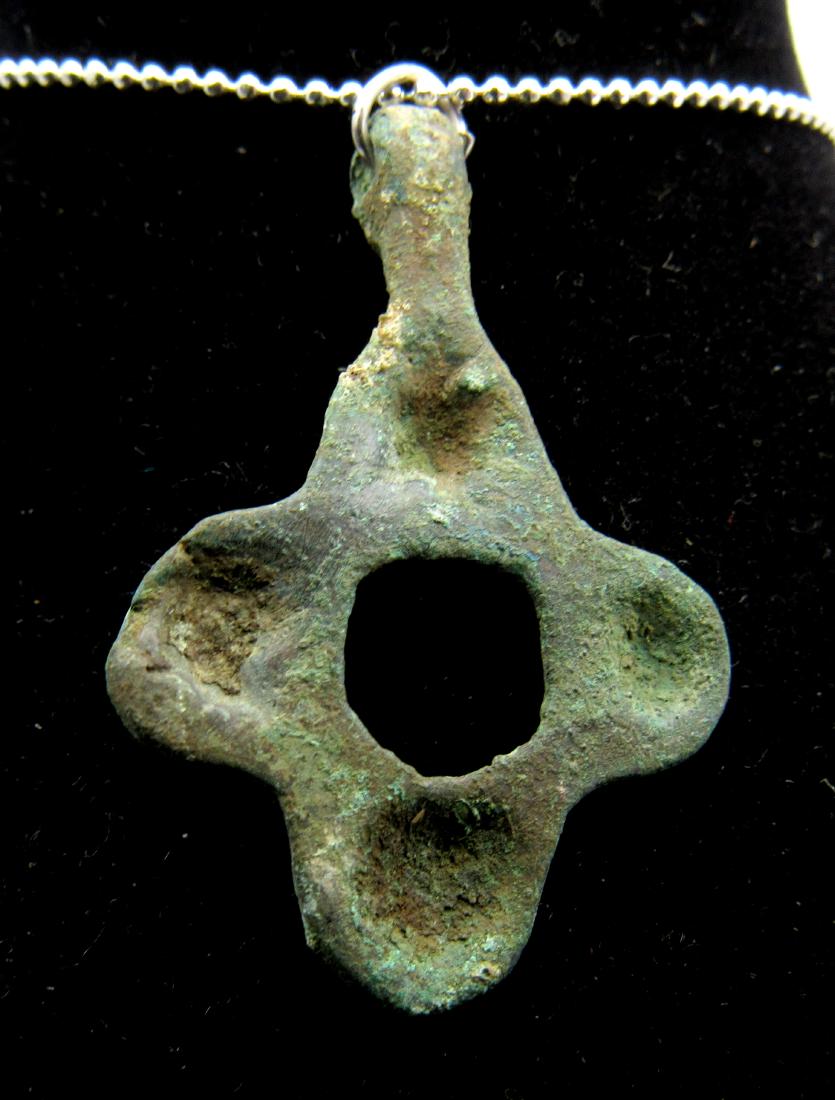 Medieval Viking Open-Work Cross Pendant (1 of 2)