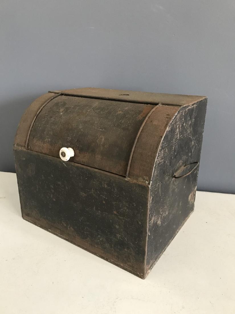 Tin Bread Box with Slide Opening (1 of 4)