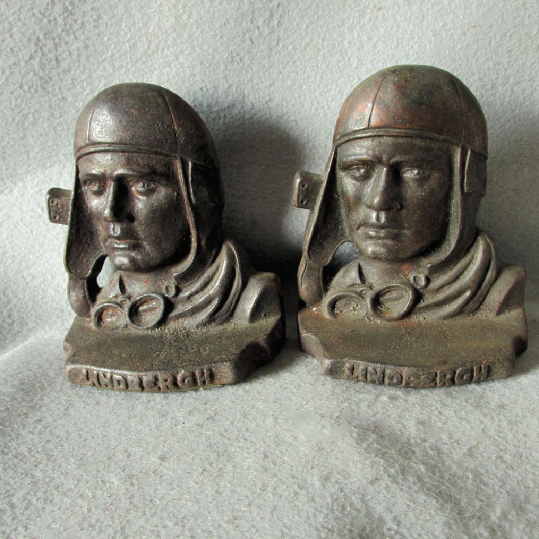 Charles Lindbergh Bookends, Airplane Commemorative (1 of 3)
