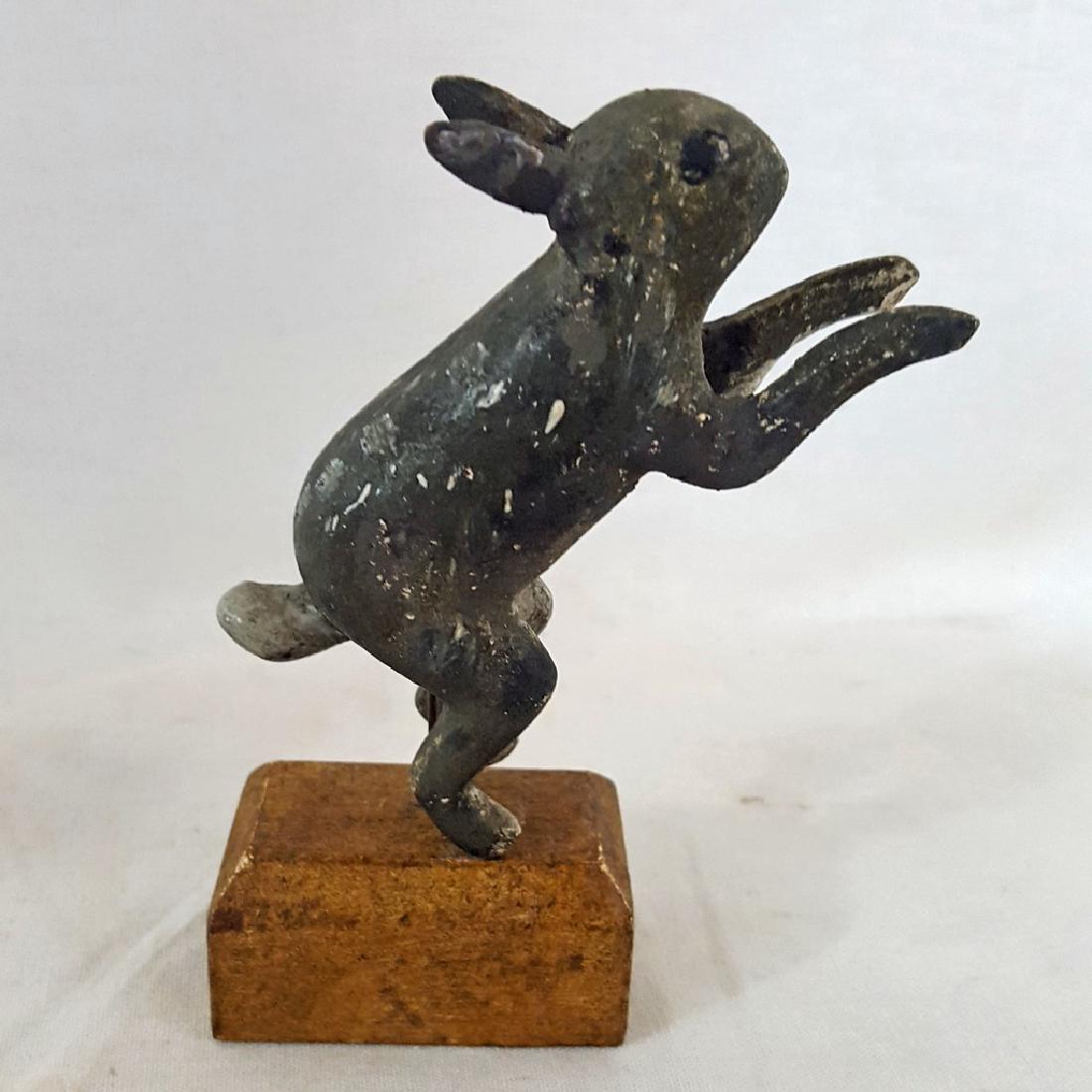 Fine Carved and Painted Folk Art Rabbit Ca 1880 (1 of 5)