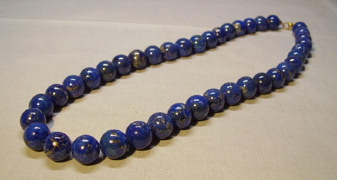 Bernhard Conradt 9K Yellow Gold Lapis Lazuli Necklace (1 of 6)