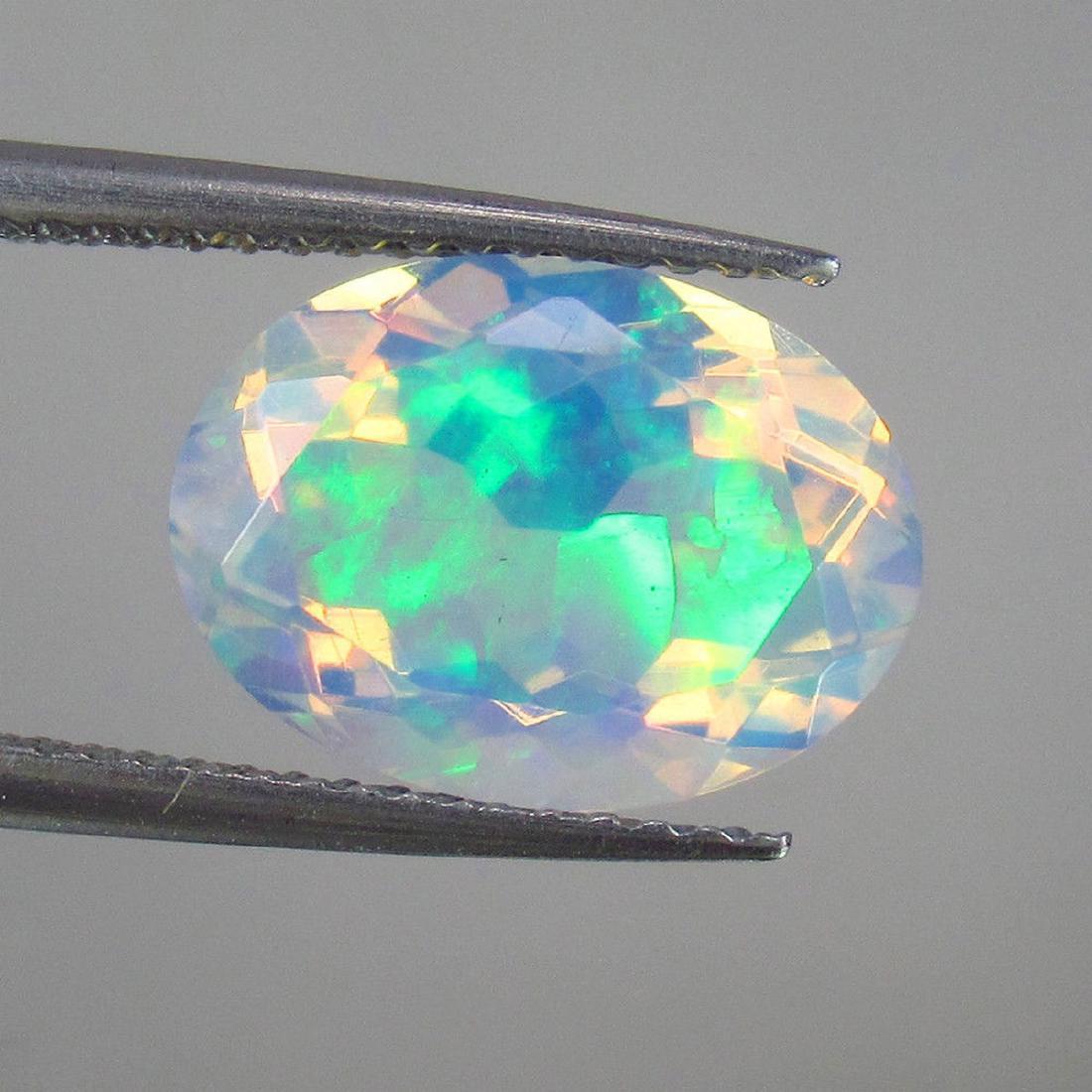 2.93 Carat Loose Ethiopian Welo White Faceted Opal (1 of 2)