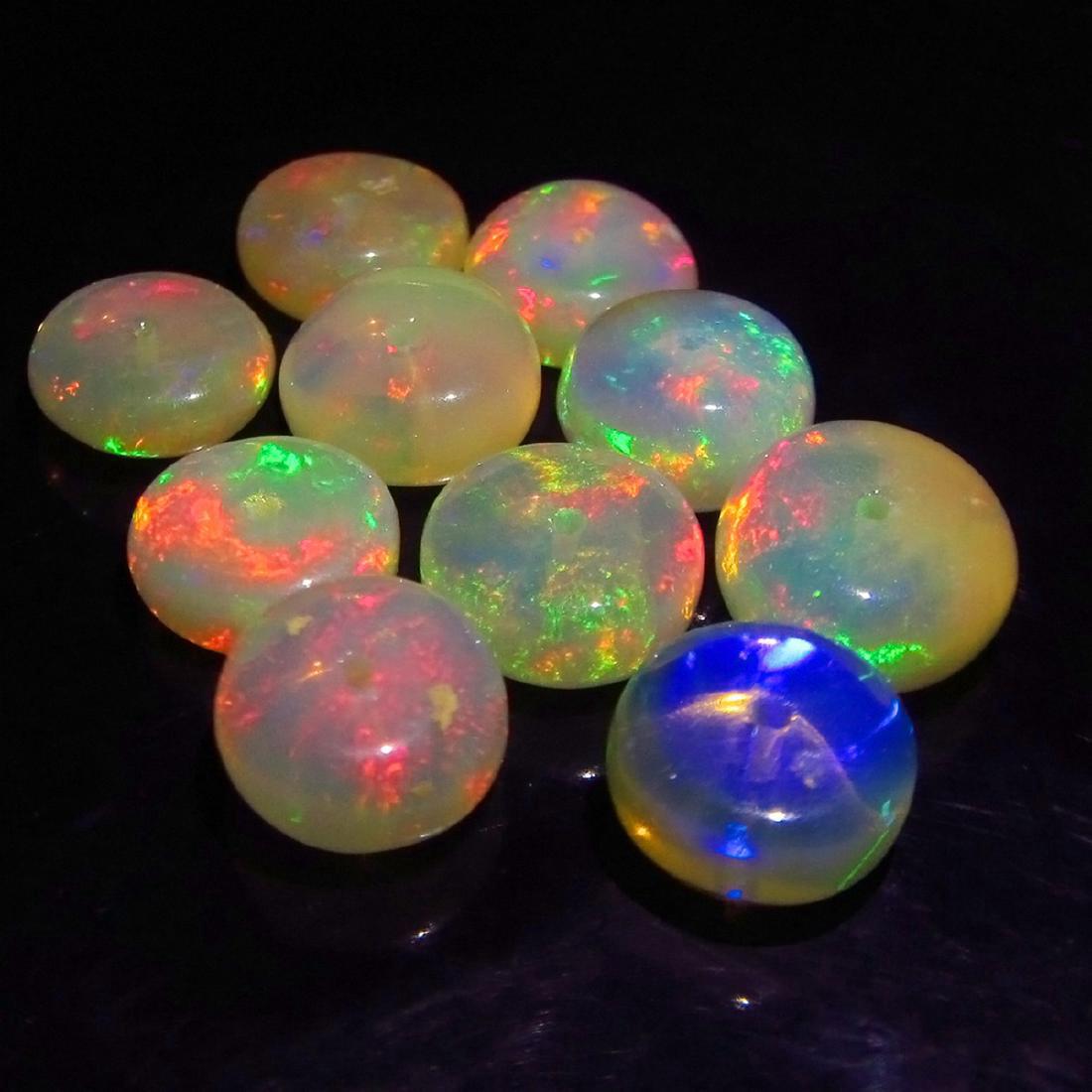 10.86 Carat 10 loose Drilled Fire Opal Beads (1 of 3)