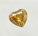 0.24 ct Heart cut diamond F.V.Br.Orangy Yellow VS2