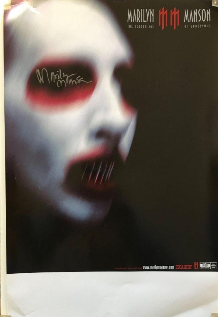MARILYN MANSON - SIGNED POSTER FROM SHOW IN MINNEAPOLIS (1 of 1)