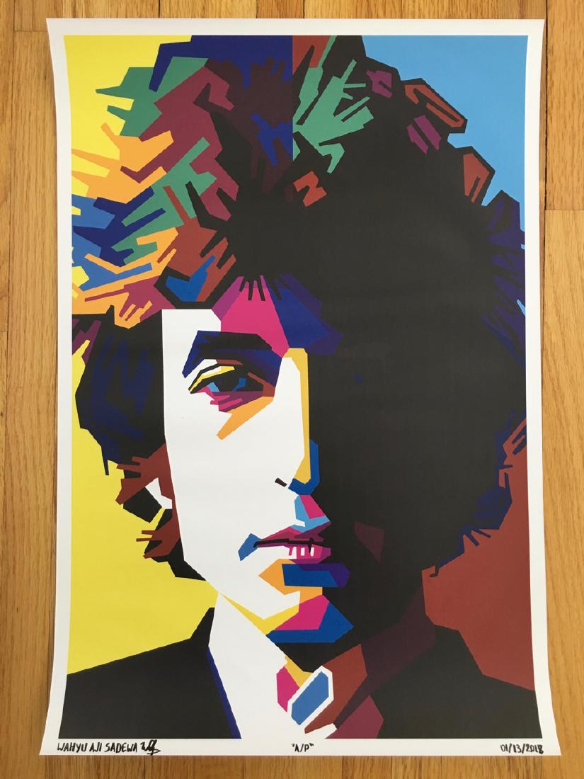 WPAP ART: FIRST TIME OFFERED IN THE USA - BOB DYLAN - ARTIST PROOF 15 x 22 Artist Proof Signed by Artist Dated by Artist High Quality Artist Proof Gicleé Print Glossy stock Printed in Indonesia Never before pr