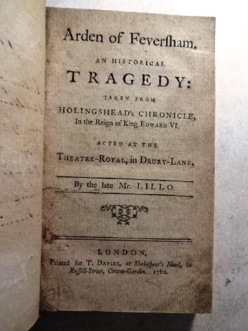 18th C Volume of English Plays Arden of Faversham (1 of 5)
