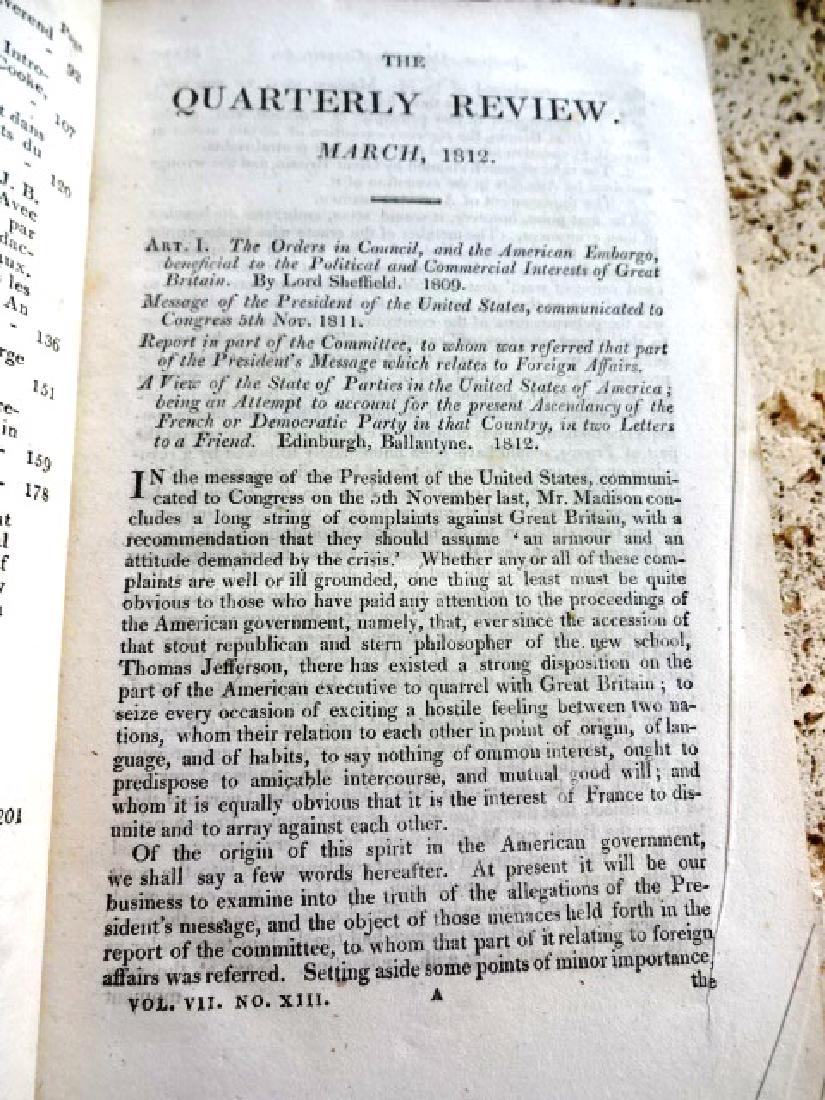 1812 Volume Quarterly Review War of 1812 Iceland (1 of 5)