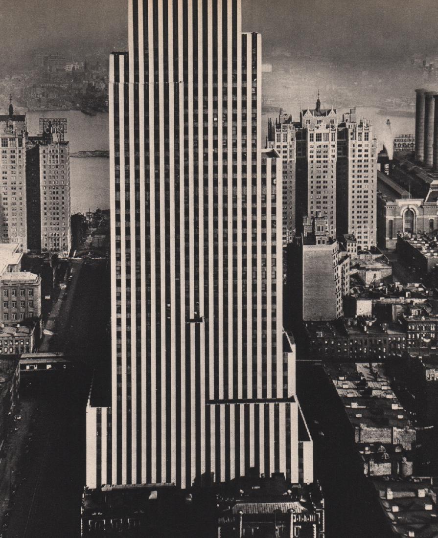 BERENICE ABBOTT - Skyscraper: Artist: BERENICE ABBOTT Print Title: Skyscraper Medium: Sheet-Fed Gravure Printed in 1934 Printed in France Image size approx. 6.75 X 8.25 inches Berenice Alice Abbott(1989-1991) was an American photo