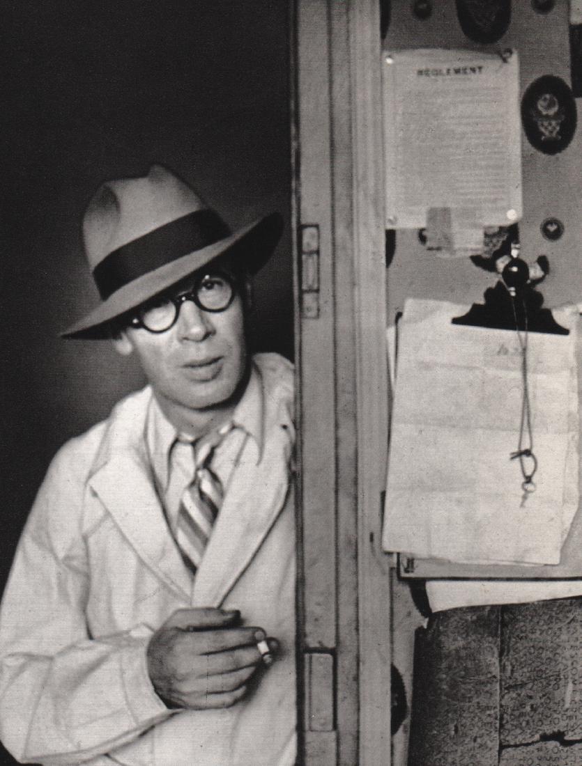 BRASSAI - Henry Miller, 1932: Artist: BRASSAI Print Title: Henry Miller, 1932 Medium: Sheet-fed Gravure Printing Date: 1975 Printed in France Image size approx. 4.5 x 6 inches Brassai was a Hungarian–French photographer, sculpto