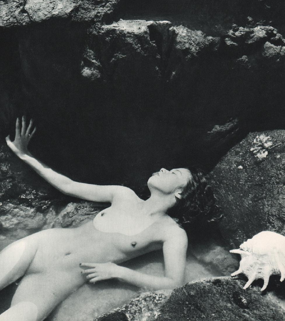 FRITZ HENLE - Nude: Artist: FRITZ HENLE Print Title: Nude Medium: Sheet-fed Gravure Printing Date: 1950's Printed in France Image Size: 8 x 9 inches Fritz Henlewas a German-born photographer, known as "Mr. Rollei" for hi
