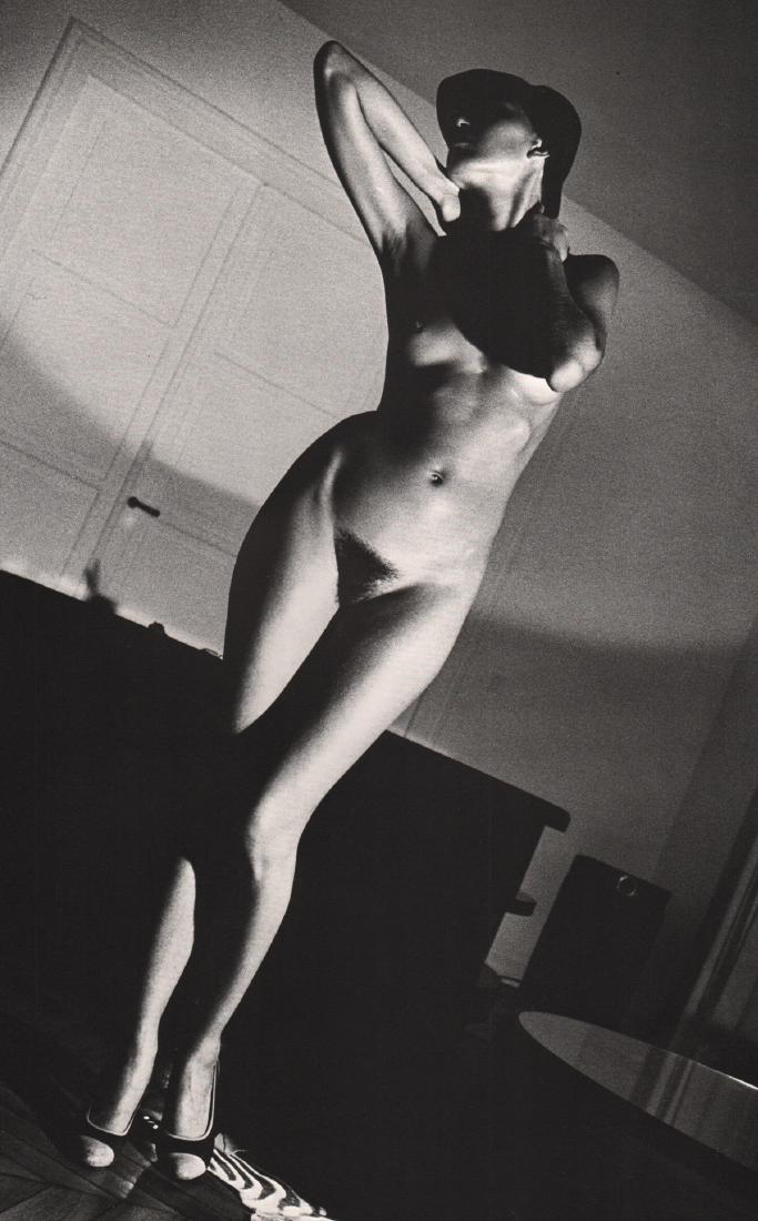 HELMUT NEWTON - In My Apartment, Paris: Artist: HELMUT NEWTON Print Title: In My Apartment, Paris, 1978 Medium: Photo-Lithograph Printing Date: 1979 Printed in the USA Image size: 9 x 14 inches Helmut Newton (1920-2004) was a German-Austral