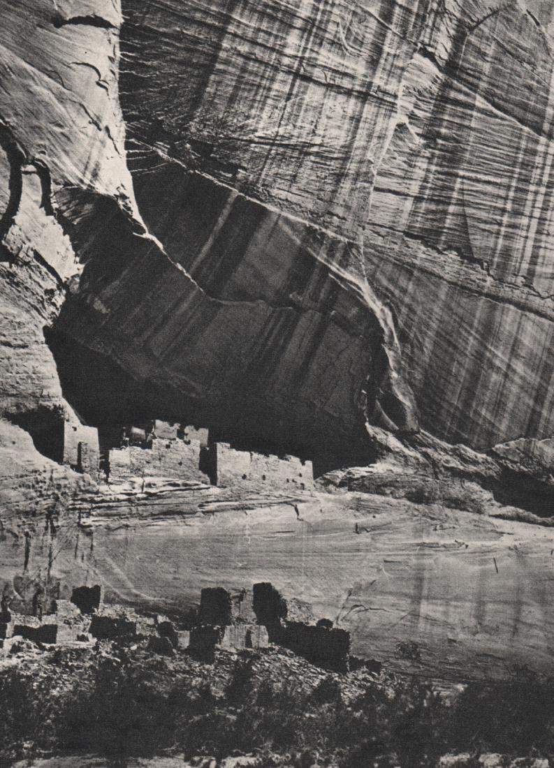 TIMOTHY H. O'SULLIVAN - Canyon de Chelley: Artist: TIMOTHY H. O'SULLIVAN Print Title: Canyon de Chelley, AZ 1873 Medium: Sheet-fed Gravure Printing Date: 1964 Printed in the Netherlands Image Size Approx. 6.5 X 8.5 inches Timothy H. O'Sullivan