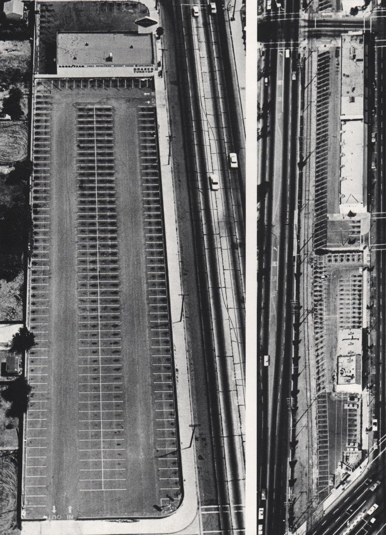 ED RUSCHA - Parking Lot: Artist: ED RUSCHA Print Title: Parking Lot Medium: Sheet-fed Gravure Printing Date: 1972 Printed in Switzerland Image Size: 7.5 x 10 inches Edward Ruscha (b. 1937) is an American artist associated wit