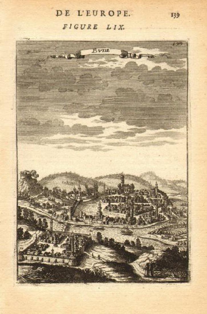 Mallet: Antique View of Budapest, 1683 (1 of 1)