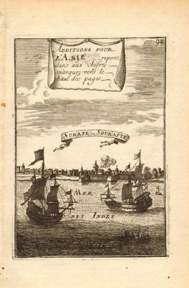 Mallet: Antique Map of Gujarat, India, 1683 (1 of 1)