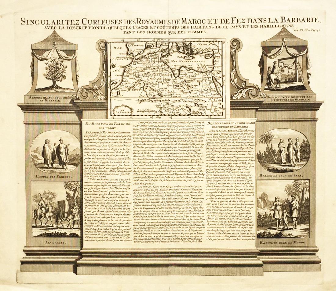 Chatelain: Antique Map and Views of Morocco, 1719 (1 of 1)