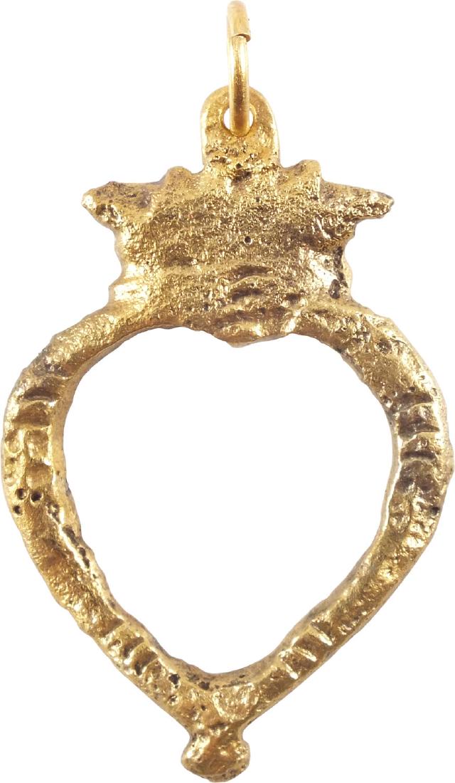 FABULOUS VIKING HEART PENDANT C.850-1050 AD (1 of 3)