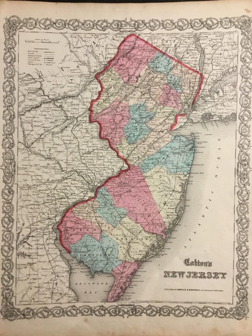 Colton: Antique Map of New Jersey, 1859 (1 of 1)