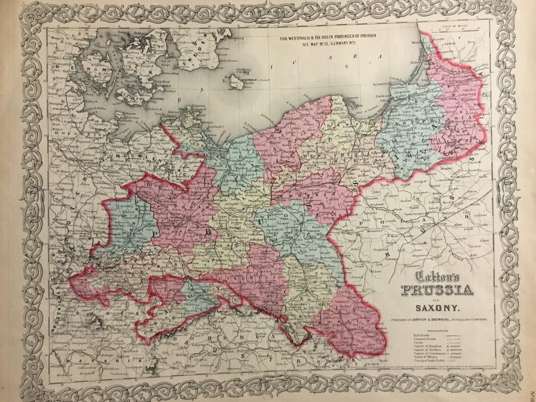 Colton: Antique Map of Prussia, 1859 (1 of 1)