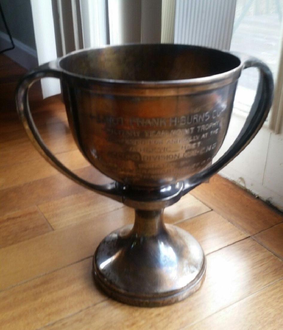 1917 Shooting Trophy Gorgeous Design Lieutenant Frank: Trophy was purchased a local estate. Great trophy in very good condition . Impressive size. 14" Please note that this lot has a confidential reserve. When you leave a bid in advance of the auction, su