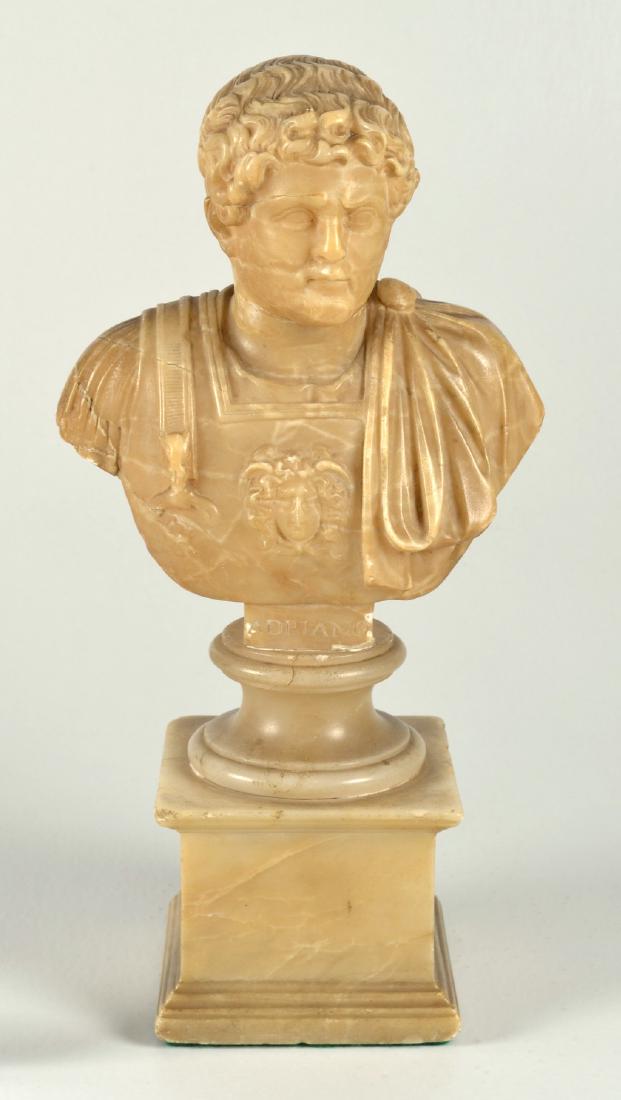 Antique Italian Grand tour alabaster bust of Hadrian (1 of 7)