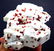Red Garnet Crystals on Feldspar