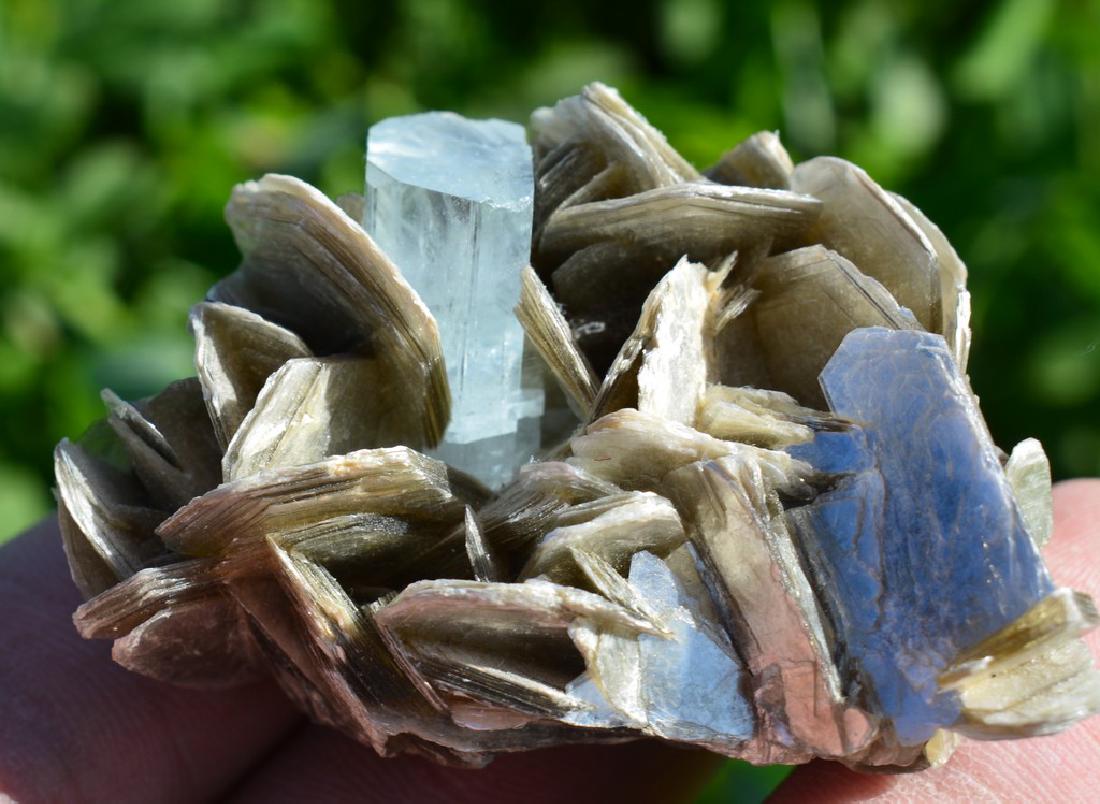Natural Aquamarine Specimen With Mica (1 of 7)