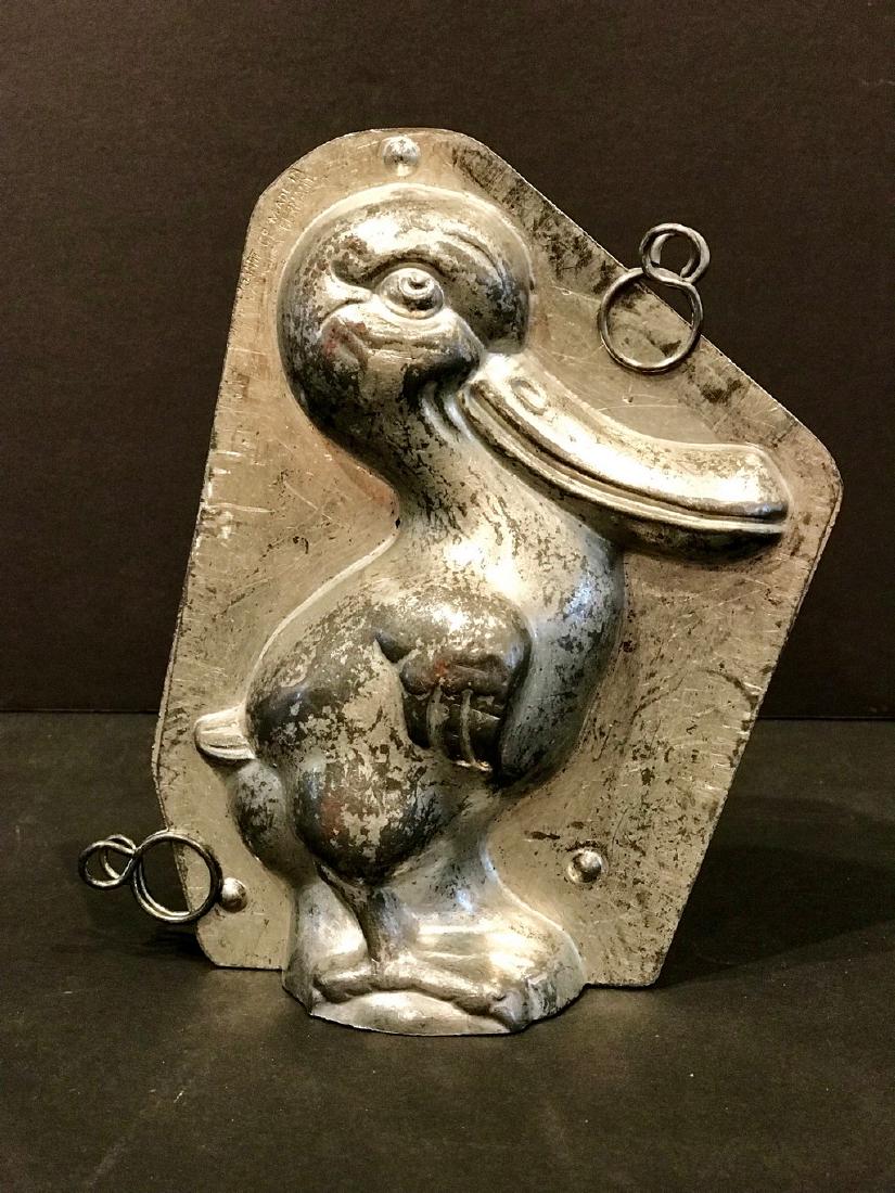Amusing Duck-billed Caricature Chocolate Mold 20th C (1 of 2)