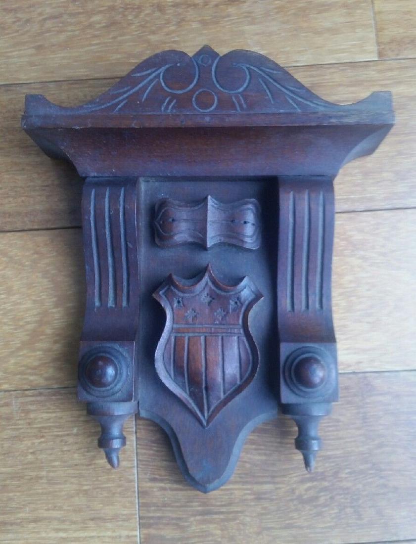 Centennial Wood Pediment 13 Star Federal Shield Carving (1 of 3)